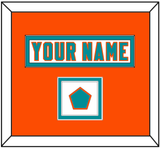 Miami Nameplate & Jersey Logo Patch - White Jersey - Double Mat 3