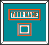 Miami Nameplate & Jersey Logo Patch - White Jersey - Triple Mat 2