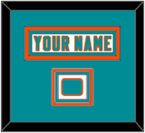 Miami Nameplate & Jersey Logo Patch - White Jersey - Triple Mat 2