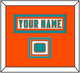 Miami Nameplate & Jersey Logo Patch - White Jersey - Triple Mat 3