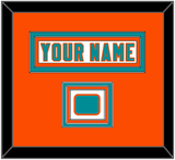 Miami Nameplate & Jersey Logo Patch - White Jersey - Triple Mat 3