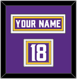 Minnesota Nameplate & Number (Shoulder) - Home Purple - Triple Mat 2