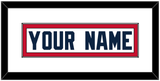 New England Nameplate - Road White - Single Mat 1