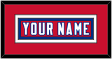 New England Nameplate - Alternate Red - Double Mat 2
