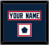 New England Nameplate & Jersey Logo Patch - Road White Jersey - Double Mat 2