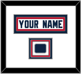New England Nameplate & Jersey Logo Patch - Road White Jersey - Triple Mat 1