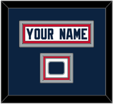 New England Nameplate & Jersey Logo Patch - Road White Jersey - Triple Mat 2