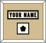 New Orleans Nameplate & Jersey Logo Patch - Road White - Double Mat 4