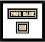New Orleans Nameplate & Jersey Logo Patch - Home Black - Triple Mat 1
