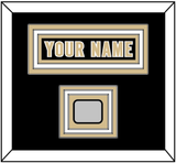 New Orleans Nameplate & Super Bowl XLIV Jersey Patch - Home Black - Triple Mat 1