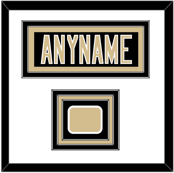 New Orleans Nameplate & Jersey Logo Patch - Home Black - Triple Mat 1