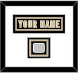 New Orleans Nameplate & Super Bowl XLIV Jersey Patch - Home Black - Triple Mat 2