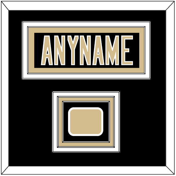 New Orleans Nameplate & Jersey Logo Patch - Home Black - Triple Mat 2