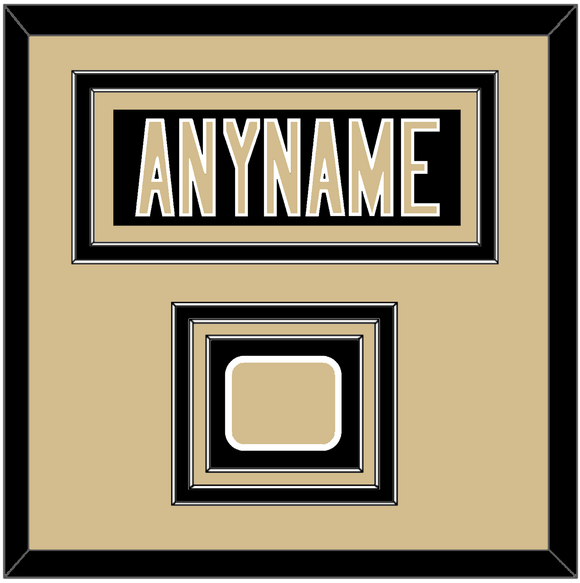 New Orleans Nameplate & Jersey Logo Patch - Home Black - Triple Mat 3