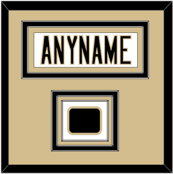 New Orleans Nameplate & Jersey Logo Patch - Road White - Triple Mat 3