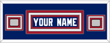 New York Nameplate & 2 Super Bowl Jersey Patches - Home Blue - Triple Mat 2