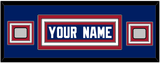 New York Nameplate & 2 Super Bowl Jersey Patches - Home Blue - Triple Mat 2