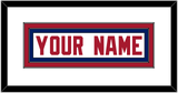 New York Nameplate - Road White - Double Mat 1
