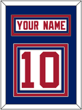 New York Nameplate & Number (Back) - Road White - Triple Mat 2
