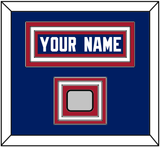 New York Nameplate & Super Bowl Jersey Patch - Home Blue - Triple Mat 1
