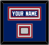 New York Nameplate & Super Bowl Jersey Patch - Home Blue - Triple Mat 1