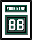 New York Nameplate & Number (Back) - Home Green (2019-2023) - Triple Mat 1