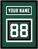 New York Nameplate & Number (Back) - Home Green (2019-2023) - Triple Mat 2