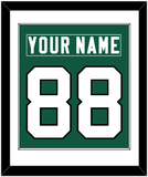 New York Nameplate & Number (Back) Combined - Home Green (2019-2023) - Single Mat 1