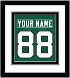 New York Nameplate & Number (Back) Combined - Home Green (2019-2023) - Double Mat 1