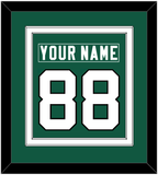 New York Nameplate & Number (Back) Combined - Home Green (2019-2023) - Double Mat 2