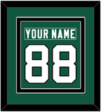 New York Nameplate & Number (Back) Combined - Home Green (2019-2023) - Double Mat 3