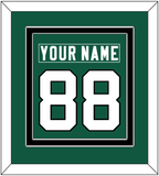 New York Nameplate & Number (Back) Combined - Home Green (2019-2023) - Double Mat 3