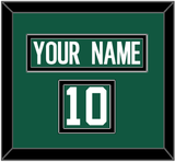 New York Nameplate & Number (Shoulder) - Home Green - Double Mat 3