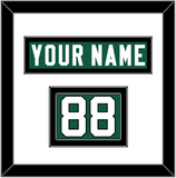 New York Nameplate & Number (Shoulder) - Home Green (2019-2023) - Double Mat 1
