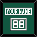 New York Nameplate & Number (Shoulder) - Home Green (2019-2023) - Double Mat 2