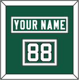 New York Nameplate & Number (Shoulder) - Home Green (2019-2023) - Double Mat 2
