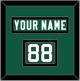 New York Nameplate & Number (Shoulder) - Home Green (2019-2023) - Double Mat 3