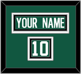 New York Nameplate & Number (Shoulder) - Home Green - Triple Mat 2