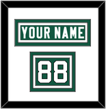 New York Nameplate & Number (Shoulder) - Home Green (2019-2023) - Triple Mat 1