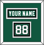 New York Nameplate & Number (Shoulder) - Home Green (2019-2023) - Triple Mat 3