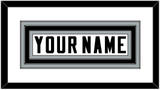 Las Vegas Nameplate - Road White - Triple Mat 1