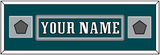 Philadelphia Nameplate & 2x Super Bowl Jersey Patches - Home Green - Single Mat 4