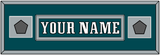 Philadelphia Nameplate & 2x Super Bowl Jersey Patches - Home Green - Single Mat 4