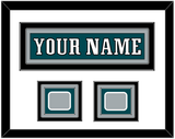 Philadelphia Nameplate & 2x Super Bowl Jersey Patches - Home Green - Triple Mat 3