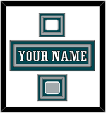 Philadelphia Nameplate, Logo Patch & Super Bowl Jersey Patch - Home Green - Triple Mat 1