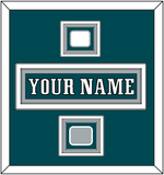 Philadelphia Nameplate, Logo Patch & Super Bowl Jersey Patch - Home Green - Triple Mat 3