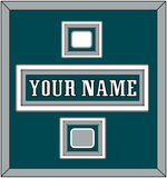 Philadelphia Nameplate, Logo Patch & Super Bowl Jersey Patch - Home Green - Triple Mat 3