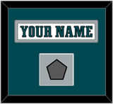 Philadelphia Nameplate & Super Bowl Jersey Patch - Road White - Single Mat 2