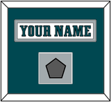 Philadelphia Nameplate & Super Bowl Jersey Patch - Road White - Single Mat 2