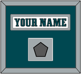 Philadelphia Nameplate & Super Bowl Jersey Patch - Road White - Single Mat 2